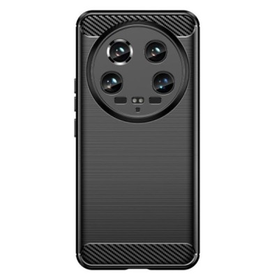 Xiaomi 14 Ultra "Carbon" hard silicone (TPU) black case - cover | Priedai.lt