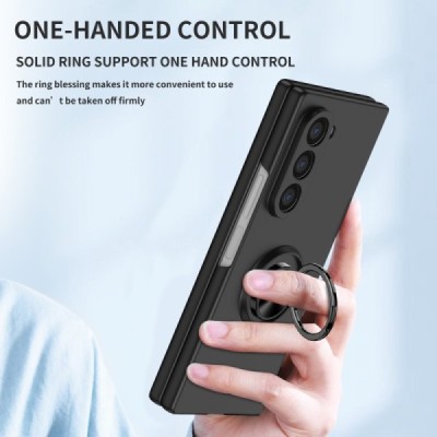 „Kickstand“ Samsung Galaxy Fold6 5G (SM-F956B) black case - back | Priedai.lt