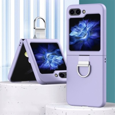 Samsung Galaxy Flip7 FE / Flip6 „Ring“ plastic purple case - back | Priedai.lt