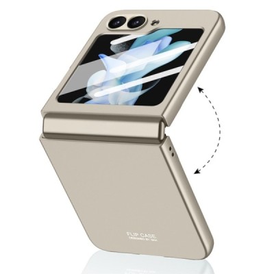 Samsung Galaxy Flip7 FE / Flip6 GKK Creative plastic gold case - back | Priedai.lt