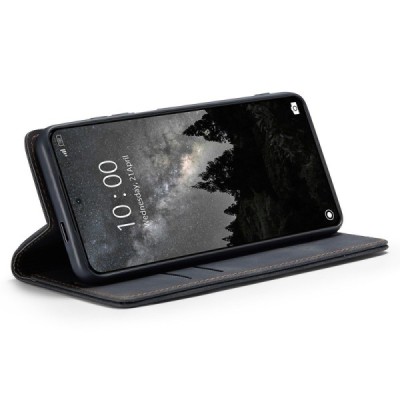 Xiaomi 14 Ultra CaseMe Retro Solid Flip Case Book - Black | Priedai.lt