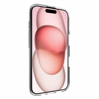 Apple iPhone 16 hard silicone (TPU) clear, transparent case - cover | Priedai.lt