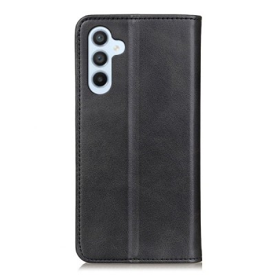 Samsung Galaxy A35 5G (SM-A356E) "Split" black leather flip case - book | Priedai.lt