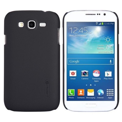 Nillkin Frosted Shield Samsung Galaxy Grand i9080, i9082 plastikinis juodas dėklas - nugarėlė su ekrano plėvele / Priedai.lt