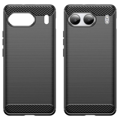 OnePlus Nord 4 "Carbon" hard silicone (TPU) black case - cover | Priedai.lt