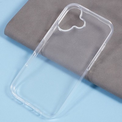 Apple iPhone 16 Plus hard silicone (TPU) clear, transparent case - cover | Priedai.lt