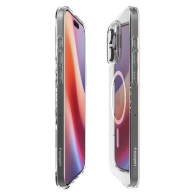 "Spigen" Liquid Crystal MagFit Apple iPhone 16 Pro clear, transparent Hard Silicone Case Cover | Priedai.lt