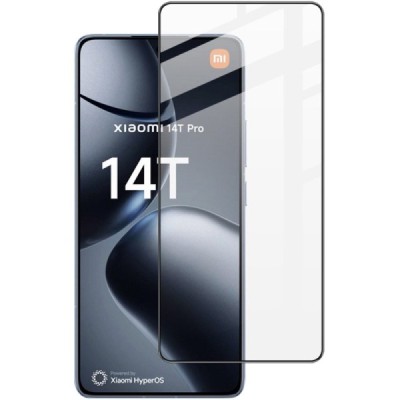 Xiaomi 14T (14T Pro) "Imak" Tempered Glass reinforced protection black full coverage protective screen glass 0.2 mm | Priedai.lt