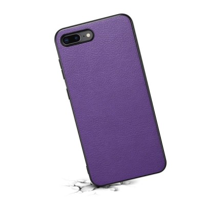 "Deluxe Leather" Apple iPhone 7 Plus purple Leather Case | Priedai.lt