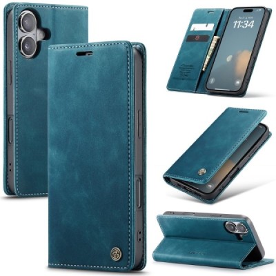 Apple iPhone 16 CaseMe Retro Solid Flip Case Book - Green | Priedai.lt