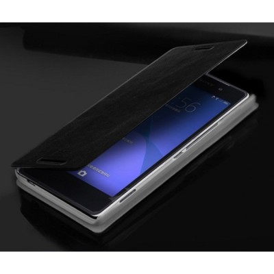„Mofi“ Rui serijos Sony Xperia Z3 juodas odinis atverčiamas dėklas / Priedai.lt