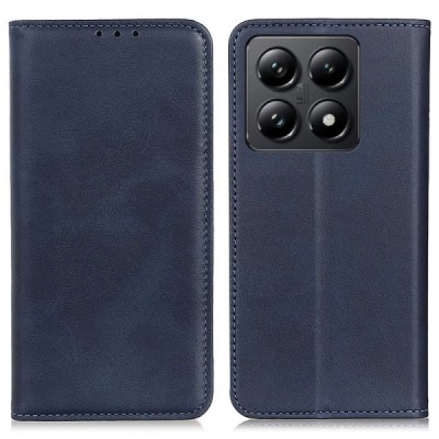 Xiaomi 14T Pro "Split" blue leather flip case - book | Priedai.lt