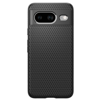"Spigen" Liquid Air Google Pixel 8 Black Hard Silicone Case Cover - Back | Priedai.lt
