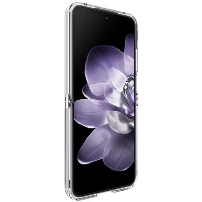 Xiaomi Mix Flip 5G "Imak" hard silicone TPU transparent case - back | Priedai.lt