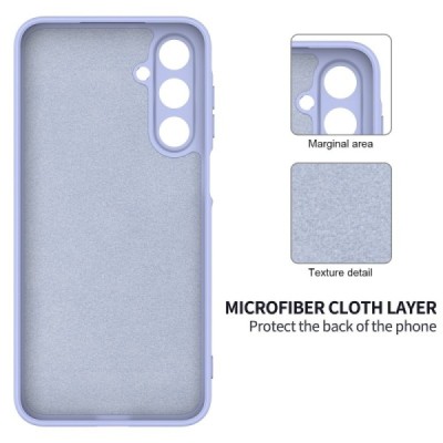 Samsung Galaxy A16 "Shell" hard liquid silicone (TPU) case purple - cover | Priedai.lt