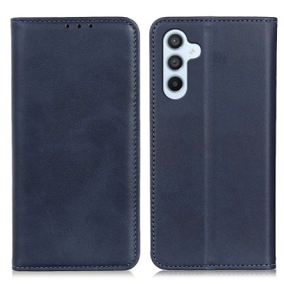 Samsung Galaxy A16 "Split" blue leather flip case - book | Priedai.lt