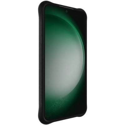 Samsung Galaxy S24 FE "Imak" reinforced protection hard silicone matte TPU black case - back | Priedai.lt