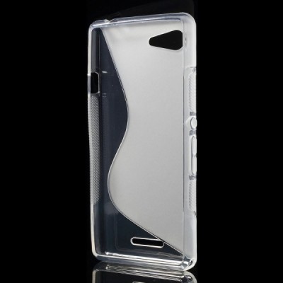 Sony Xperia E3 kieto silikono TPU skaidrus (permatomas) dėklas - nugarėlė / Priedai.lt
