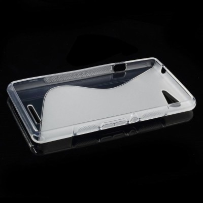 Sony Xperia E3 kieto silikono TPU skaidrus (permatomas) dėklas - nugarėlė / Priedai.lt