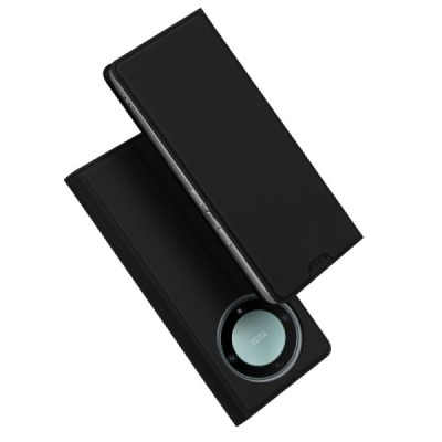 „Dux Ducis“ Skin serijos Huawei Honor Magic 5 Lite (Honor X40, Honor X9a) juodas odinis atverčiamas dėklas | Priedai.lt