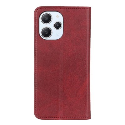 Xiaomi Redmi 12 4G „Split“ raudonas odinis atverčiamas dėklas - knygutė | Priedai.lt