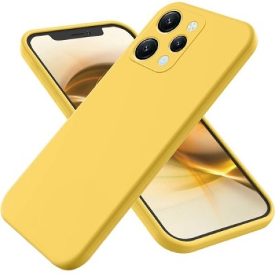 Xiaomi Redmi 12 4G Shell kieto silikono (TPU) dėklas geltonas - nugarėlė | Priedai.lt