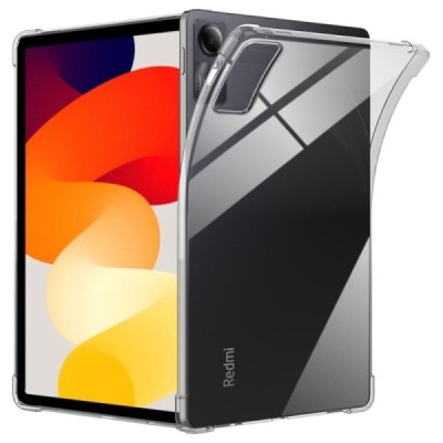 Xiaomi Redmi Pad SE 11" sustiprintos apsaugos kieto silikono TPU skaidrus dėklas - nugarėlė | Priedai.lt