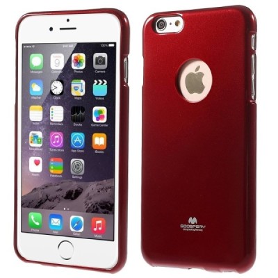 Apple iPhone 6 Plus (6s Plus) raudonas Mercury kieto silikono (TPU) dėklas / Priedai.lt