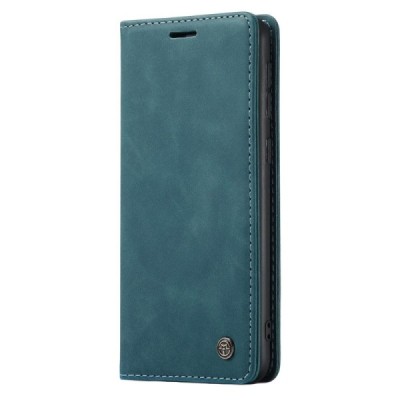 Samsung Galaxy A40 (A405F) CaseMe Retro solidus atverčiamas žalias odinis dėklas - knygutė | Priedai.lt