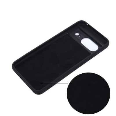 Google Pixel 8 Shell kieto silikono (TPU) dėklas juodas - nugarėlė | Priedai.lt