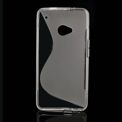 Silikoninis HTC One M7 skaidrus dėklas (Dėkliukas) / Priedai.lt