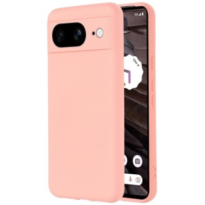 Google Pixel 8 Shell kieto silikono (TPU) dėklas rožinis - nugarėlė | Priedai.lt