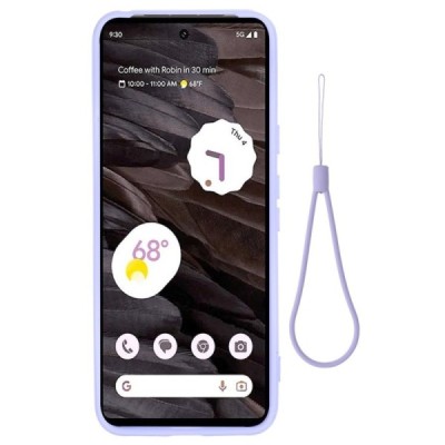 Google Pixel 8 Shell kieto silikono (TPU) dėklas violetinis - nugarėlė | Priedai.lt