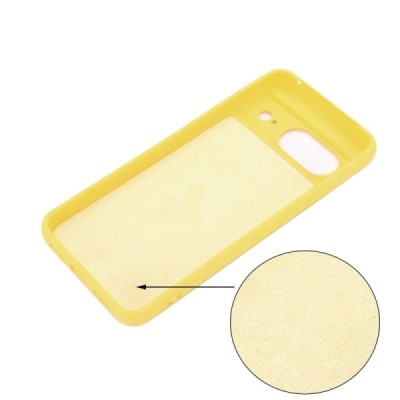 Google Pixel 8 Shell kieto silikono (TPU) dėklas geltonas - nugarėlė | Priedai.lt