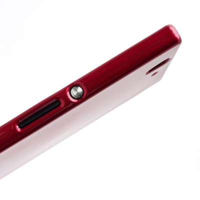 Sony Xperia Z Mercury raudonas kieto silikono tpu dėklas - nugarėlė / Priedai.lt