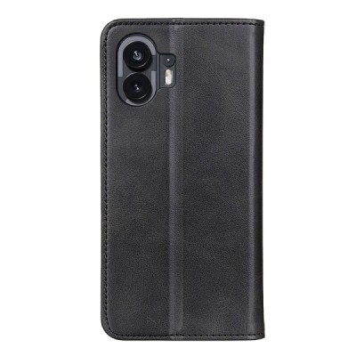 Nothing Phone 2 „Split“ juodas odinis atverčiamas dėklas - knygutė | Priedai.lt
