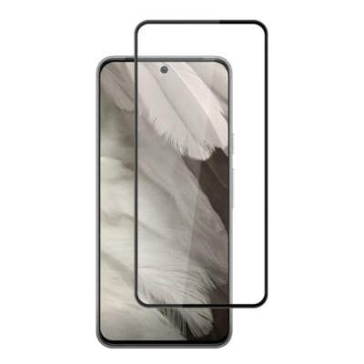 Google Pixel 8 apsauginis ekrano stiklas „Mocolo“ 9H Tempered Glass (juodas, pilnai dengiantis) 0,26 mm | Priedai.lt