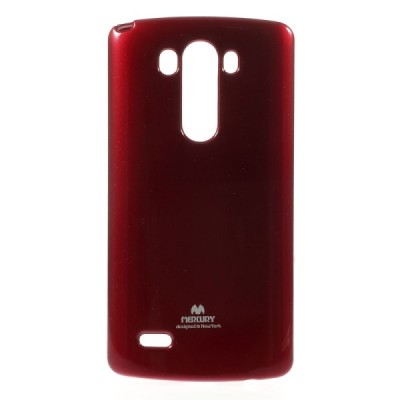 LG G3 D855 Mercury raudonas kieto silikono tpu dėklas - nugarėlė / Priedai.lt
