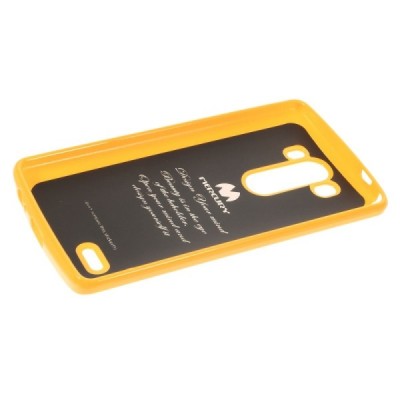 LG G3 D855 Mercury geltonas kieto silikono tpu dėklas - nugarėlė / Priedai.lt
