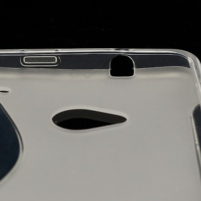 Silikoninis HTC One M7 skaidrus dėklas (Dėkliukas) / Priedai.lt