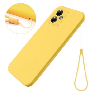 Motorola Moto G14 Shell kieto silikono (TPU) dėklas geltonas - nugarėlė | Priedai.lt
