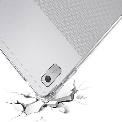 Lenovo Tab M9 9" sustiprintos apsaugos kieto silikono TPU skaidrus dėklas - nugarėlė | Priedai.lt