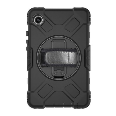 Samsung Galaxy Tab A9 reinforced protection (360°) black case - back | Priedai.lt