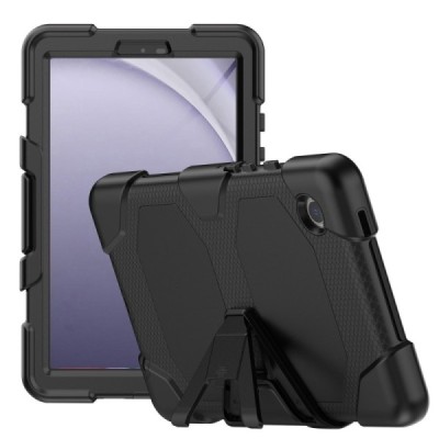 Samsung Galaxy Tab A9 reinforced protection case - black - back | Priedai.lt