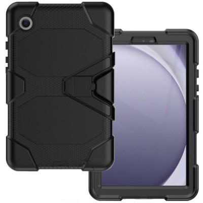 Samsung Galaxy Tab A9 reinforced protection case - black - back | Priedai.lt