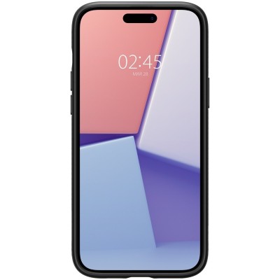 „Spigen“ Liquid Air Apple iPhone 15 Plus  juodas kieto silikono dėklas | Priedai.lt
