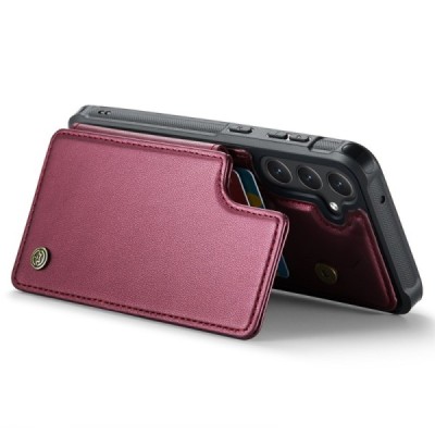 Samsung Galaxy S23 FE (Fan Edition) „CaseMe“ Wallet bordo dėklas - nugarėlė | Priedai.lt
