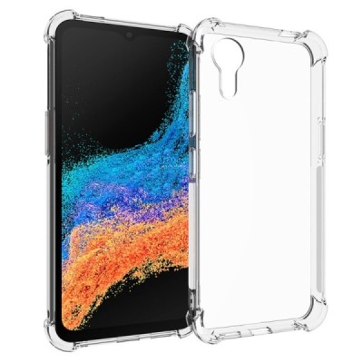 Sustiprintos apsaugos Samsung Galaxy Xcover 7 (G556B) skaidrus kieto silikono (TPU) dėklas | Priedai.lt