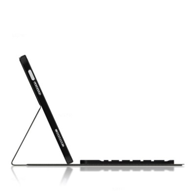 Apple iPad 11 2025, iPad 10.9 2022 flip black leather case with bluetooth wireless keyboard | Priedai.lt