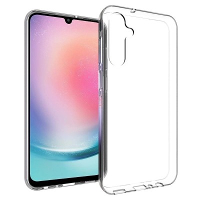 Samsung Galaxy A25 (SM-A256) kieto silikono TPU skaidrus dėklas - nugarėlė | Priedai.lt